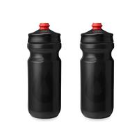 HydraPak | Polar Bottle Breakaway Surge, borraccia leggera per bicicletta, confezione da 2 - borraccia comprimibile ad alto flusso, per ciclismo e sport (Antracite, 740 ml / 25 oz)