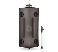 HydraPak Seeker - Contenitore d'Acqua Pieghevole (10L) - Senza BPA e PVC, Sacca per Reservoir da Campeggio - Grigio