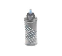 HydraPak SkyFlask IT Speed 500 ml - Bottiglia d'acqua da corsa portatile pieghevole e isolata - Flacone morbido (500 ml) - Cinghia regolabile con passante per il pollice, Argento