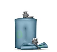 HydraPak Stow (1L, 32oz) - Borraccia Pieghevole - Borraccia da Viaggio Ultraleggera e Compattabile, Flessibile per Sci, Escursionismo, Ciclismo o Arrampicata - Blu Tahoe