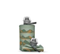 HydraPak Stow (350ml, 17oz) - Borraccia Pieghevole - Borraccia da Viaggio Ultraleggera e Compattabile, Flessibile per Sci, Escursionismo, Ciclismo o Arrampicata - Verde Montagna disegno