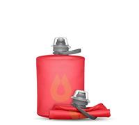 HydraPak Stow (500ml, 17oz) - Borraccia Pieghevole - Borraccia da Viaggio Ultraleggera e Compattabile, Flessibile per Sci, Escursionismo, Ciclismo o Arrampicata - Redwood Red