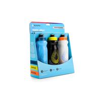 HydraPak Tempo - Borraccia Corsa 3-Pack (400ml) | Leggera, Facile da comprimere, A prova di perdite, Alto flusso, Scanalatura di presa, per Corsa, Maratona, Allenamento & Gare