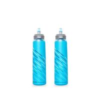 HydraPak UltraFlask Speed 500ml - Confezione da 2 - Flacone Flessibile per Idratazione, Adatto per Gilet da Corsa e Zaini da Corsa, con Tappo di Apertura Facile (500ml / 17oz), Blu Malibu