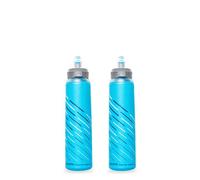 HydraPak UltraFlask Speed 500ml - Confezione da 2 - Flacone Flessibile per Idratazione, Adatto per Gilet da Corsa e Zaini da Corsa, con Tappo di Apertura Facile (500ml / 17oz), Blu Malibu