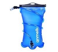 Hydrati - Sacca idrica da 2 l, a prova di perdite, per ciclismo, corsa, escursionismo, sacca d'acqua in TPU con marcatura della capacità, chiusura scorrevole a bocca larga, valvola di bloccaggio a