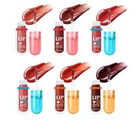 Hydrating Lip Gloss, Nourishing Balm Gloss of 6, 4.72 Inches Non-Greasy Lipstick Set, Ideal for Travel, Dating, Friends Gathering, Commuting, and Wedding Events