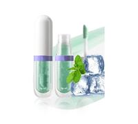 Hydrating Lip Glow Oil, Fruit-Flavored Moisturizing Lip Balm & Gloss, Non-Sticky Plumping Lip Oil, Long Lasting Transparent Lip Care Kit for Women & Girl (04)