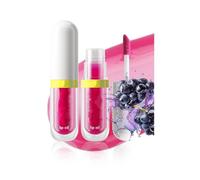 Hydrating Lip Glow Oil, Fruit-Flavored Moisturizing Lip Balm & Gloss, Non-Sticky Plumping Lip Oil, Long Lasting Transparent Lip Care Kit for Women & Girl (06)