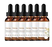 Hydration and Firming Face Oil for Youthful Glow with vitamina e and Hyaluronic acid, to Reduce Wrinkles, Brighten Skin and Fade Darken Spots for dry skinand uneven skin tone (6PCS)
