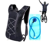 Hydration Pack Backpack | Outdoor Multipurpose Hydration Vest | Portable Pack With Elastic Cord, Skin-Friendly Packs With 2L Water Bladder For Men Women