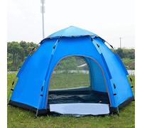 Hydraulic Dome Waterproof Tent, Hexagonal Outdoor Tents for 3-4 Person, Strong Stability, Anti-Mosquito, Camping And Mountaineering,Green