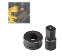 Hydraulic Hole Punch Die Set - Compatible with CH-70 Machine, Precision Hydraulic Round Punch Die 26mm Upper & 40mm Lower Mold for Steel, Copper, Aluminum Plate (Straight Mold,23mm)