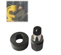 Hydraulic Hole Punch Die Set - Compatible with CH-70 Machine, Precision Hydraulic Round Punch Die 26mm Upper & 40mm Lower Mold for Steel, Copper, Aluminum Plate (Oval Mold,20mm)