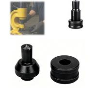 Hydraulic Round Hole Punch Die Set for CH-70, Heavy Duty Metal Punching Dies for Steel Sheet Copper Plate Aluminum Plate (23mm,Black)
