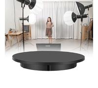 Hydravex Espositore Rotante Elettrico, Piattaforma Girevole Elettrica con Telecomando Automatico da 42 Cm/60 Cm, Tavolo Espositivo con Supporto Rotante Motorizzato da 100 kg di Carico,Black-42CM