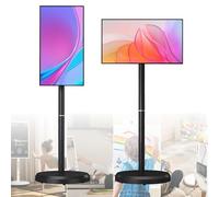 Hydravex Smart TV Portatile FHD da 21,5 Pollici con Android 14, Monitor Touchscreen Mobile con Rotazione Completa, con Telecomando, Batteria Integrata da 6000 mAh Black-4+64G