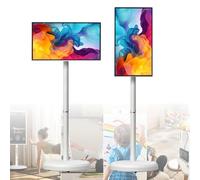 Hydravex Smart TV Portatile FHD da 21,5 Pollici con Android 14, Monitor Touchscreen Mobile con Rotazione Completa, con Telecomando, Batteria Integrata da 6000 mAh White-4+64G