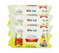 HydraViva 330 Salviettine Umidificate Ultra Delicate per Neonati e Bambini - Salviette,Cambio Pannolino, Dermatologicamente Testate, Ingredienti di Origine Naturale, Ph - (3 Confezioni)