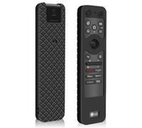 Hydream Custodia in silicone per LG MR25GA Magic Telecomando, Antiscivolo Antiurto Cover Case Compatibile con LG AKB76046612 2025 Serie OLED Smart TV Voice Remote Control (Nero)