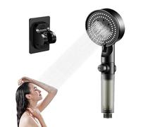 Hydro Boost High Pressure 5 modalità Filtro Shower Head, Hydro Boost Handheld Shower Head, One Click Water Stop with Holder, Pantaloni (Set A)