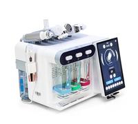Hydro Diamond - Macchina facciale 8 in 1 con bolle piccole, dispositivo per la cura della pelle Aqua Peel con RF, EMS, scrubber, spruzzatore e martello freddo, sistema di idratazione professionale per