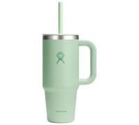 HYDRO FLASK - Travel Tumbler 709ml (24 oz) con coperchio a incastro per cannuccia chiudibile - Acciaio inossidabile - Coperchio resistente agli schizzi - Aloe