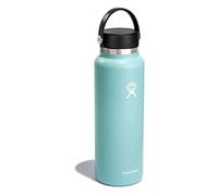Hydro Flask Borraccia da 1180 ml, in acciaio inossidabile con isolamento sottovuoto tappo Flex Cap antigoccia manico, Senza BPA, Imboccatura larga, Dew, 1180ml (40oz), laccetto
