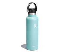 Hydro Flask Borraccia in acciaio inossidabile con isolamento sottovuoto tappo Flex Cap antigoccia e verniciatura a polvere, Senza BPA, Imboccatura standard, Dew, 621ml (21oz), laccetto
