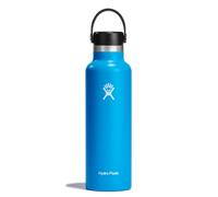 Hydro Flask Borraccia in acciaio inossidabile con isolamento sottovuoto tappo Flex Cap antigoccia e verniciatura a polvere, Senza BPA, Imboccatura standard, Pacific, 621ml (21oz), laccetto