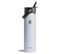 Hydro Flask Borraccia isolata in acciaio inox, con coperchio flessibile a bocca larga, antigoccia, a prova di perdite e ricaricabile, 680,4 g, colore bianco