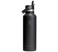 Hydro flask - Borraccia termica 62 cl - 21 Oz Standard Flex Straw Cap Black - Nero
