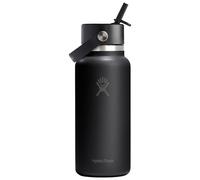 Hydro flask - Borraccia termica 94 cl - 32 Oz Wide Flex Straw Cap Black - Nero
