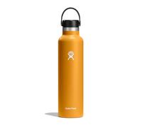 Hydro Flask - Bottiglia d'acqua 709 ml 24 oz - Bottiglia in acciaio inossidabile isolata sottovuoto con tappo Flex a prova di perdite e rivestimento a polvere - Senza BPA - Bocca standard - Fossil