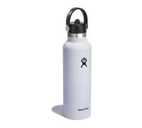 Hydro Flask - Standard Mouth - Bottiglia d'acqua da 621 ml (21 oz) - Acciaio inossidabile con isolamento sottovuoto e coperchio a cannuccia - Standard Mouth - White