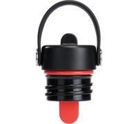 Hydro Flask - Coperchio con cannuccia Flex Straw Cap per wide mouth - Coperchio ermetico a nido d'ape con strap per un facile trasporto - Lavabile in lavastoviglie - Black