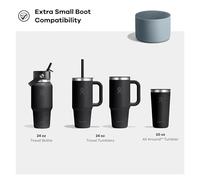Hydro Flask - Extra Small Bottle Boot - Protezione in Silicone Resistente per Bottiglie da Viaggio da 24 oz, Bicchieri da Viaggio da 24 oz & Bicchieri All Around™ da 20 oz - Harbor Blue