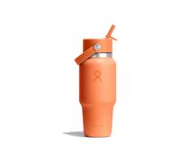 Hydro Flask Hydration Travel Bottle Flex Straw Cap Borraccia 710 ml arancia