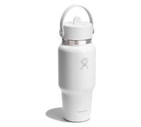 Hydro Flask - Wide Flex Straw Travel Bottle - Borraccia 710 ml bianco/grigio