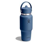 Hydro Flask - Wide Flex Straw Travel Bottle 710 ml (24 oz) - Ermetico, Isolato, Compatibile con Portabicchieri - Mantiene le Bevande Fredde per 24 Ore - Tappo con Cannuccia Flex - Harbor Blue