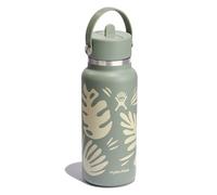 Hydro Flask Hydration Wide Flex Straw Cap Bottiglia per bere 945 ml verde