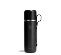 Hydro Flask - Insulated Hot Flask And Cup 828 ml (28 oz) - A Prova di Perdite, Design Tutto-in-Uno - Mantiene le Bevande Calde 30 Ore e Fredde 30 Ore - Black