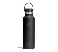 Hydro Flask - Standard Flex Cap 621 ml (21 oz) Bottle - Acciaio Inox, Ermetico, Compatibile con Portabicchieri - Isolato Freddo 24 Ore & Caldo 12 Ore - Black