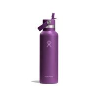 Hydro Flask - Standard Flex Straw Cap 621 ml (21 oz) Bottle - Acciaio Inox, A Prova di Perdite, Compatibile con Portabicchieri - Isolato Freddo 24 Ore - Beachplum