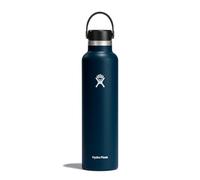 Hydro Flask - Standard Mouth - Bottiglia d'acqua da 709 ml (24 oz) - Acciaio inossidabile con isolamento sottovuoto, coperchio a prova di perdite e rivestimento in polvere - Standard Mouth - Indigo