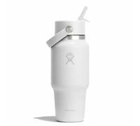 Hydro Flask Hydration Travel Bottle Flex Straw Cap Borraccia 710 ml bianco