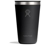 Hydro Flask - All Around Tumbler Press-In Lid 473 ml (16 oz) - Antischizzo, Antiperdita, Compatibile con Portabicchieri - Mantiene le Bevande Fredde per 24 Ore & Calde per 12 Ore - Black