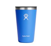 Hydro Flask - Tumbler - Bicchiere 473 ml (16 oz) con coperchio ermetico a incastro chiudibile antigoccia - Acciaio inossidabile a doppia parete con isolamento sottovuoto - Cascade