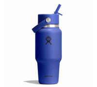 Hydro Flask - Wide Flex Straw Travel Bottle 710 ml (24 oz) - Ermetico, Isolato, Compatibile con Portabicchieri - Mantiene le Bevande Fredde per 24 Ore - Tappo con Cannuccia Flex - Capri Blue