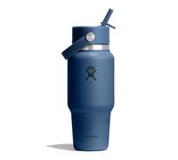 Hydro Flask - Wide Flex Straw Travel Bottle 710 ml (24 oz) - Ermetico, Isolato, Compatibile con Portabicchieri - Mantiene le Bevande Fredde per 24 Ore - Tappo con Cannuccia Flex - Harbor Blue